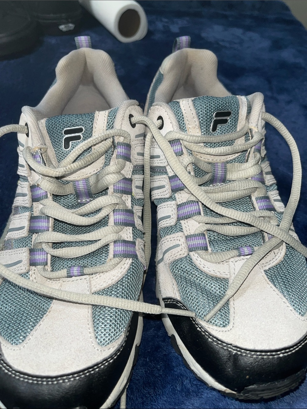Fila Teal and Lavender Women's Trail Sneakers
